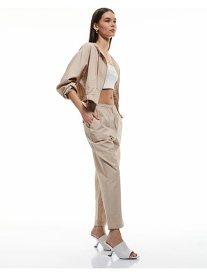 Koton Beli Bağlamalı Cepli Balon Form Pantolon