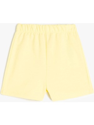 Koton Beli Lastikli Pamuk Karışımlı Basic Şort