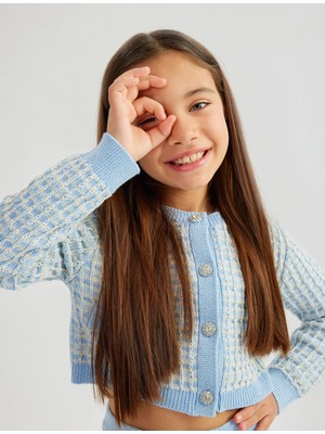 Koton Bisiklet Yaka Uzun Kollu Düğmeli Triko Hırka