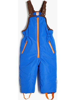 Koton Fermuar Detaylı Askılı Uzun Kar Tulumu