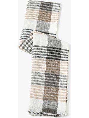 Koton Atkı Çizgili Yumuşak Dokulu