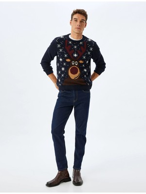 Koton Bisiklet Yaka Triko Yılbaşı Kazağı