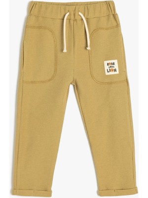 Koton Beli Bağlamalı Pamuklu Jogger Eşofman Altı