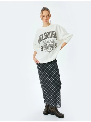 Koton Crop Sweatshirt Kapüşonlu Fermuarlı Korse Detaylı Cepli Şardonlu