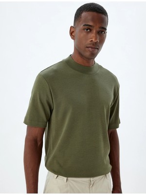 Koton Basic Tişört Balıkçı Yaka Kısa Kollu Pamuklu