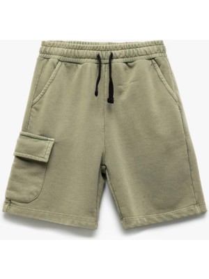 Koton Pamuklu Kapaklı Cep Detaylı Beli Lastikli Şort
