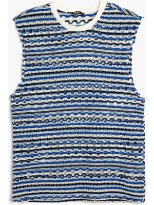 Koton Kolsuz Tişört Bisiklet Yaka Pamuk Karışımlı