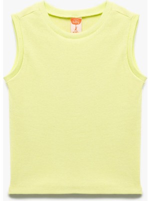 Koton Pamuklu Ribanalı Bisiklet Yaka Kolsuz Basic Atlet