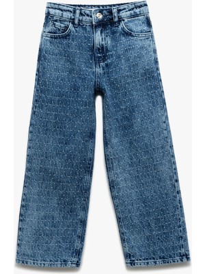 Koton Pamuklu Geniş Paça Denim Pantolon