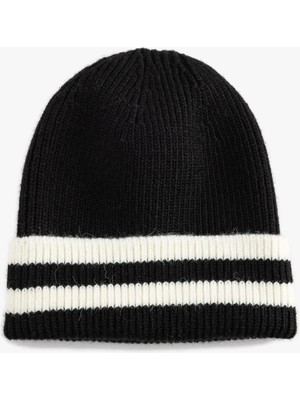 Koton Çizgili Katlı Bere