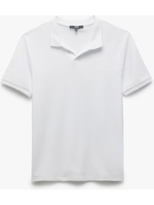 Koton Pamuklu Slim Fit Pike Kumaş Polo Yaka Kısa Kollu Tişört
