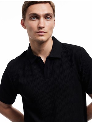 Koton Kısa Kollu Düğmeli Regular Fit Polo Yaka Tişört