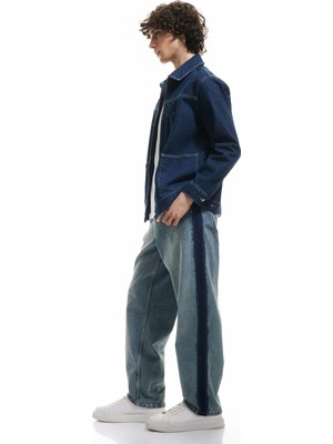 Koton Normal Bel Pamuklu Cep Detaylı Bol Baggy Jean Pantolon