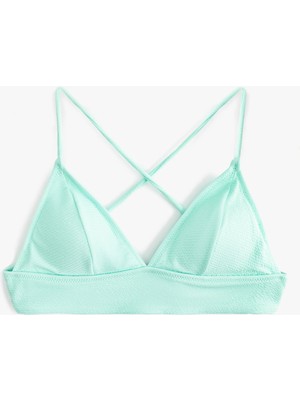 Koton Arkası Çapraz Askılı Bağlama Detaylı Bralet Bikini Üstü