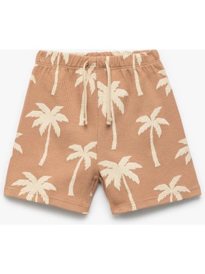 Koton Palmiyeli Pamuklu Şardonlu Bebek Şortu
