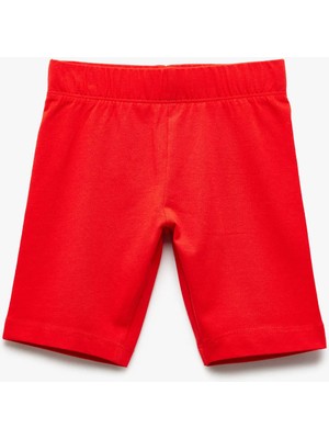 Koton Pamuklu Beli Lastikli Basic Kısa Tayt