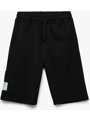 Koton Pamuklu Aplikeli Cep Detaylı Beli Bağlamalı Şort