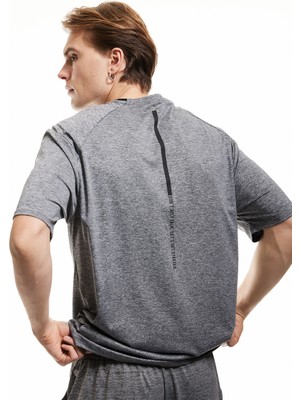 Koton Kısa Kollu Arkası Baskılı Bisiklet Yaka Spor Tişört