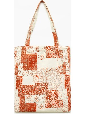 Koton Etnik Desenli Tote Çanta