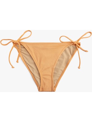 Koton Astarlı Parlak Yanları Bağlamalı Ipli Bikini Altı
