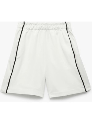 Koton Cep Detaylı Beli Bağlamalı Biyeli Mini Şort