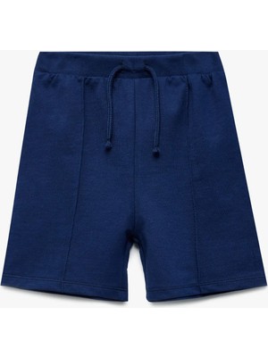 Koton Erkek Çocuk Pamuklu Cep Detaylı Desensiz Beli Bağcıklı Şort Regular Fit