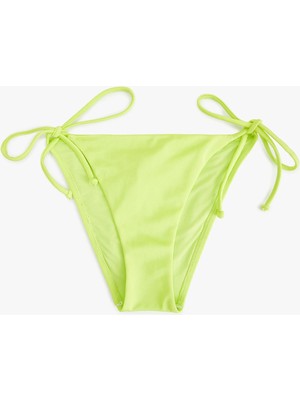 Koton Astarlı Biyeli Bağcıklı Yanları Ipli Parlak Bikini Altı