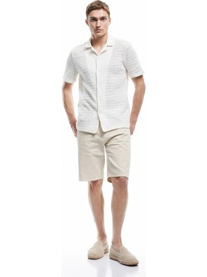 Koton Normal Bel Pamuklu Cep Detaylı Bermuda Loose Fit Jean Şort