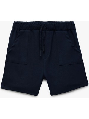 Koton Beli Bağcıklı Cep Detaylı Viskon Karışımlı Basib Şort