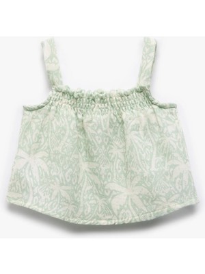 Koton Pamuklu Kare Yaka Gipeli Askılı Bluz