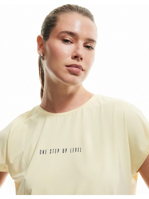 Koton Baskılı Bisiklet Yaka Rahat Kalıp Spor Tişört