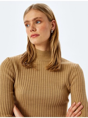 Koton Dik Yaka Slim Fit Uzun Kollu Basic Triko Kazak