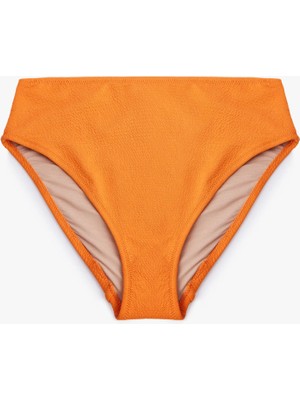 Koton Astarlı Yüksek Bel Dokulu Bikini Altı