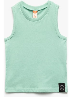 Koton Pamuklu Bisiklet Yaka Aplike Detaylı Atlet