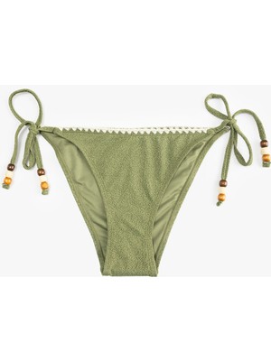 Koton Kroşe Detaylı Boncuklu Yanları Ipli Bikini Altı