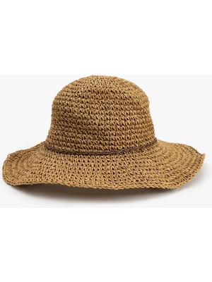 Koton Bant Detaylı Hasır Şapka