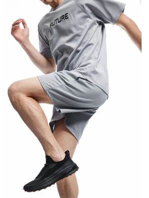 Koton Beli Bağcıklı Cep Detaylı Baskılı Spor Şort