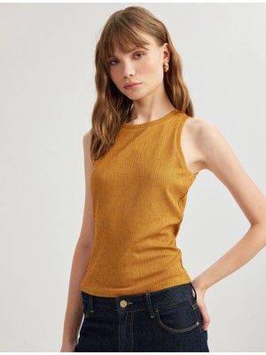 Koton Kolsuz Bisiklet Yaka Slim Fit Basic Atlet