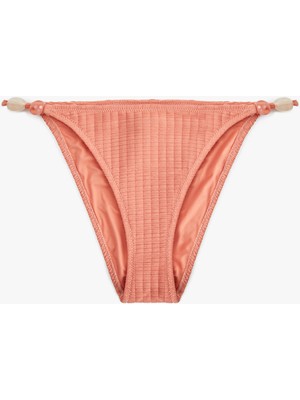 Koton Astarlı Boncuklu Dokulu Yanları Ipli Slip Bikini Altı