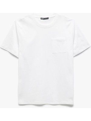 Koton Kısa Kollu Cepli Regular Fit Bisiklet Yaka Pamuklu Basic Erkek Tişört