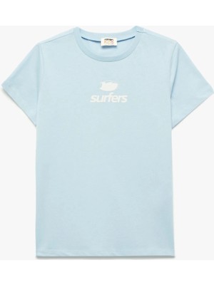 Koton Kısa Kollu Bisiklet Yaka Pamuklu Tişört