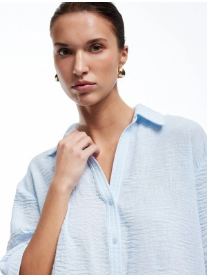 Koton  Kırık Beyaz Kadın Gömlek 5SAK60040PW