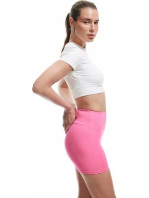 Koton Yüksek Bel Dar Kesim Spor Biker Tayt