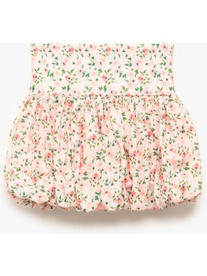 Koton Pamuklu Volanlı Çiçekli Etek