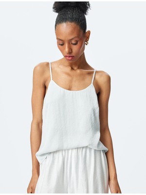 Koton Ince Askılı Saten Atlet