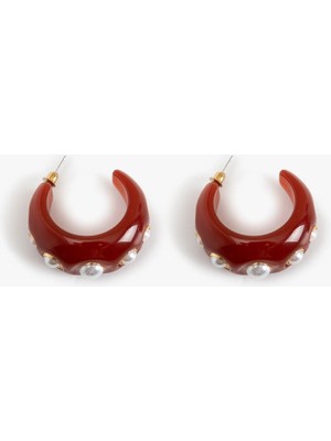 Koton Inci Detaylı Halka Küpe - Koton x Melis Ağazat