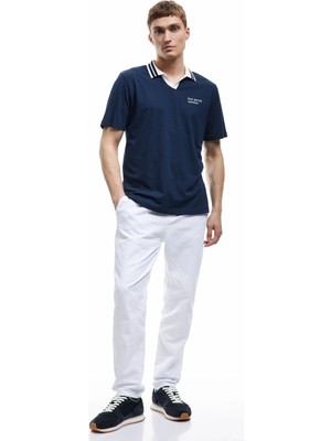 Koton Pamuklu Kısa Kollu Renk Kontrastlı Baskılı Regular Fit Polo Yaka Tişört