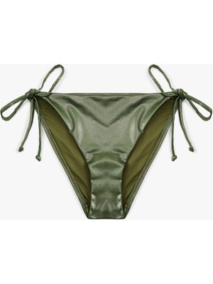 Koton Astarlı Biyeli Yanları Ipli Parlak Bikini Altı