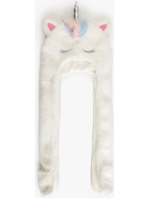 Koton Kışlık Kulaklı Şapka Unicorn Detaylı