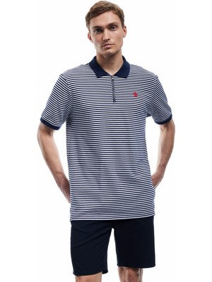 Koton Regular Fit Kısa Kollu Fermuarlı Polo Yaka Tişört